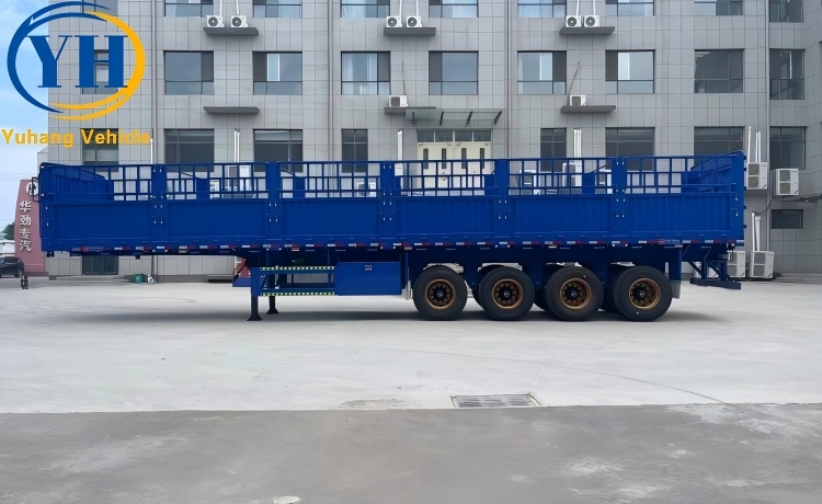 4 Axle 100 Ton Fence Truck Trailer will be sent to Bahamas-YUHANG VEHICLE 4 Axle 100 Ton Fence Truck Trailer will be sent to Bahamas-YUHANG VEHICLE