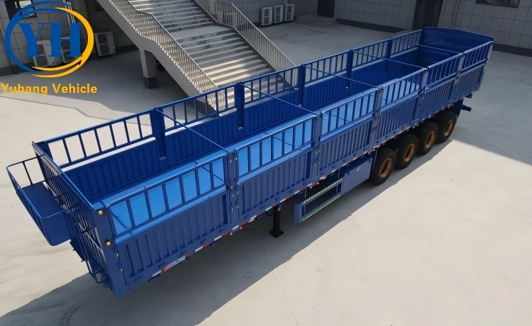 4 Axle 100 Ton Fence Truck Trailer will be sent to Bahamas-YUHANG VEHICLE 4 Axle 100 Ton Fence Truck Trailer will be sent to Bahamas-YUHANG VEHICLE