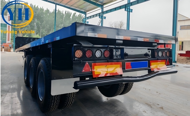 40 Feet Flat Deck Trailer will be sent to Tanzania-YUHANG VEHICLE 40 Feet Flat Deck Trailer will be sent to Tanzania-YUHANG VEHICLE