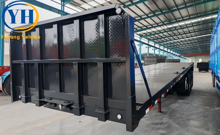 40 Feet Flat Deck Trailer will be sent to Tanzania-YUHANG VEHICLE 40 Feet Flat Deck Trailer will be sent to Tanzania-YUHANG VEHICLE
