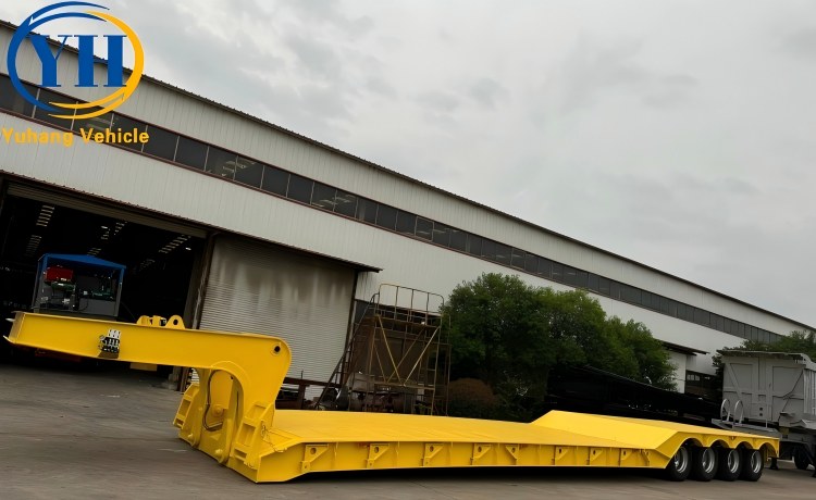 80 Ton Gooseneck Removable Trailer will be shipped to Jamaica-YUHANG VEHICLE 80 Ton Gooseneck Removable Trailer will be shipped to Jamaica-YUHANG VEHICLE