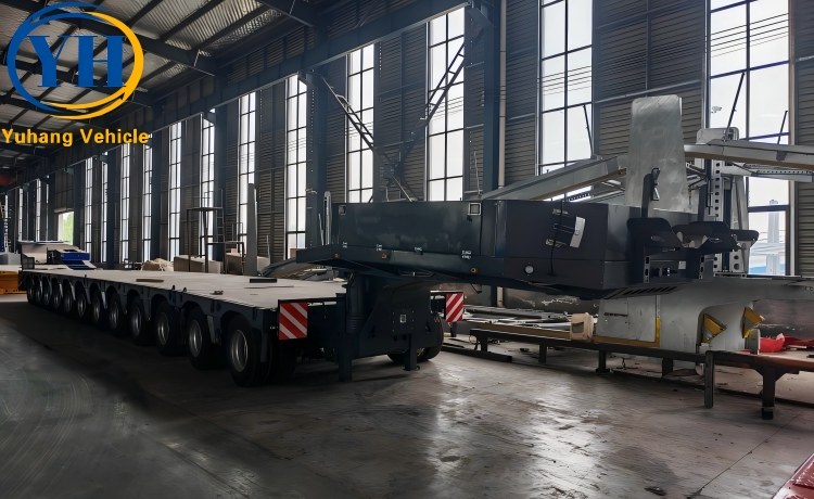 Good Price 12 Axle Wind Turbine Transport Trailer will be sent to Mexico-YUHANG VEHICLE Good Price 12 Axle Wind Turbine Transport Trailer will be sent to Mexico-YUHANG VEHICLE