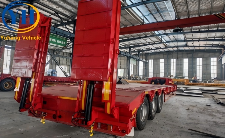 60T Low Loader Trailer will be shipped to Zambia-YUHANG VEHICLE 60T Low Loader Trailer will be shipped to Zambia-YUHANG VEHICLE