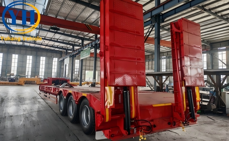 60T Low Loader Trailer will be shipped to Zambia-YUHANG VEHICLE 60T Low Loader Trailer will be shipped to Zambia-YUHANG VEHICLE