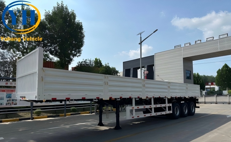 Tri Axle Side Wall Semi Trailer will be shipped to Ghana-YUHANG VEHICLE Tri Axle Side Wall Semi Trailer will be shipped to Ghana-YUHANG VEHICLE
