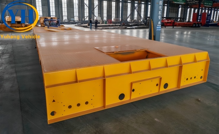 100 Ton Detachable Gooseneck Lowboy Trailer will be sent to Côte d’Ivoire-YUHANG VEHICLE 100 Ton Detachable Gooseneck Lowboy Trailer will be sent to Côte d’Ivoire-YUHANG VEHICLE