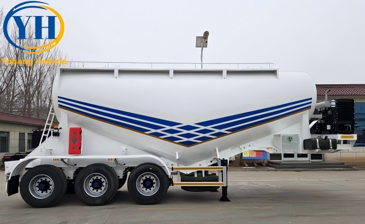 45CBM Bulk Cement Tanker Trailer will be sent to UAE-YUHANG VEHICLE 45CBM Bulk Cement Tanker Trailer will be sent to UAE-YUHANG VEHICLE
