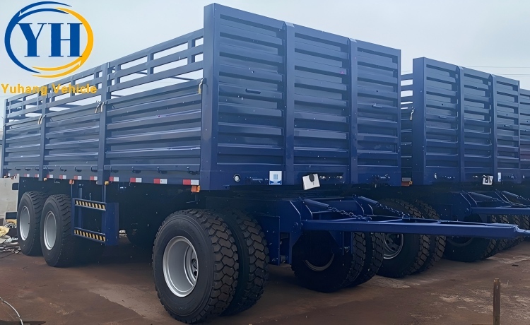 Fence Cargo Full Trailer will be shipped to Gambia-YUHANG VEHICLE Fence Cargo Full Trailer will be shipped to Gambia-YUHANG VEHICLE
