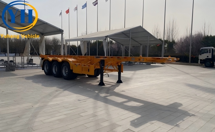 40 Foot 3 Axle Skeletal Chassis Trailer will be shipped to Senegal-YUHANG VEHICLE 40 Foot 3 Axle Skeletal Chassis Trailer will be shipped to Senegal-YUHANG VEHICLE