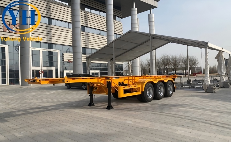 40 Foot 3 Axle Skeletal Chassis Trailer will be shipped to Senegal-YUHANG VEHICLE 40 Foot 3 Axle Skeletal Chassis Trailer will be shipped to Senegal-YUHANG VEHICLE