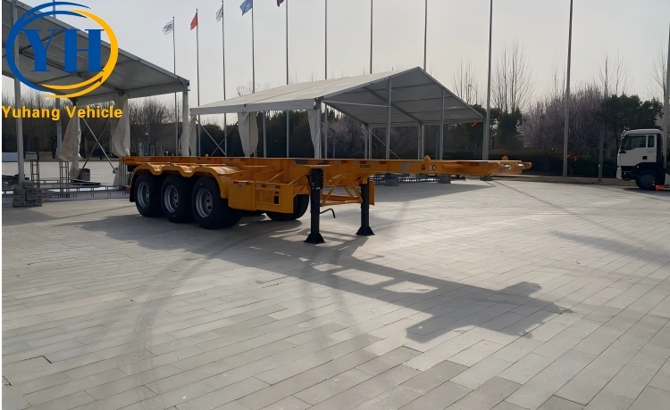 40 Foot 3 Axle Skeletal Chassis Trailer will be shipped to Senegal-YUHANG VEHICLE 40 Foot 3 Axle Skeletal Chassis Trailer will be shipped to Senegal-YUHANG VEHICLE