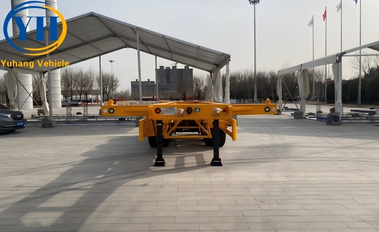 40 Foot 3 Axle Skeletal Chassis Trailer will be shipped to Senegal-YUHANG VEHICLE 40 Foot 3 Axle Skeletal Chassis Trailer will be shipped to Senegal-YUHANG VEHICLE