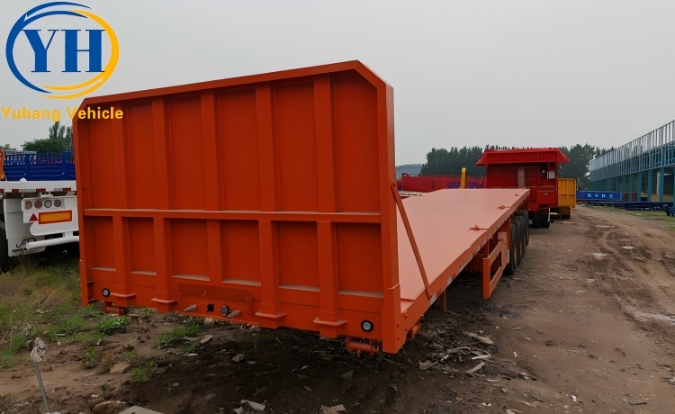 Heavy Duty 4 Axle Flatbed Semi Trailer will be sent to Mali-YUHANG VEHICLE Heavy Duty 4 Axle Flatbed Semi Trailer will be sent to Mali-YUHANG VEHICLE