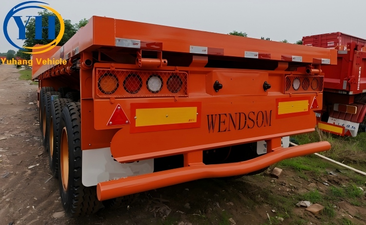 Heavy Duty 4 Axle Flatbed Semi Trailer will be sent to Mali-YUHANG VEHICLE Heavy Duty 4 Axle Flatbed Semi Trailer will be sent to Mali-YUHANG VEHICLE