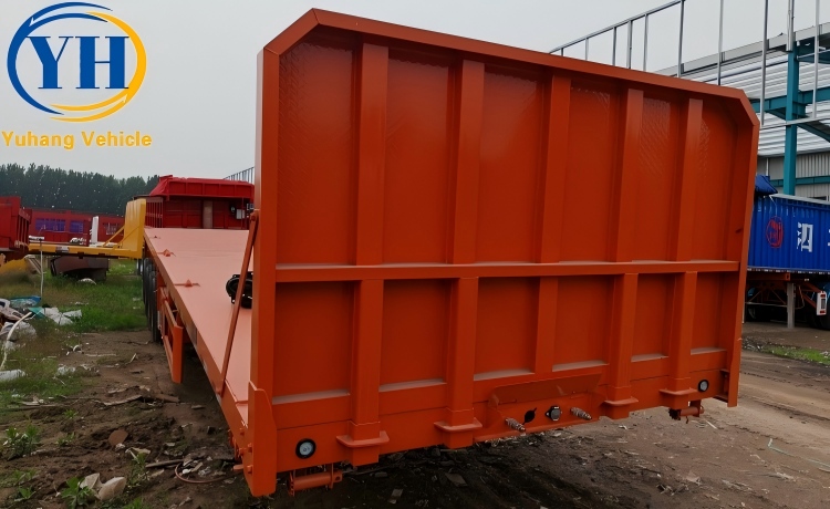 Heavy Duty 4 Axle Flatbed Semi Trailer will be sent to Mali-YUHANG VEHICLE Heavy Duty 4 Axle Flatbed Semi Trailer will be sent to Mali-YUHANG VEHICLE