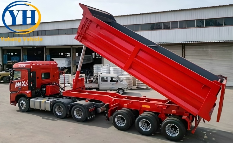 Tri Axle Dump Semi Trailer will be sent to Guinea-YUHANG VEHICLE Tri Axle Dump Semi Trailer will be sent to Guinea-YUHANG VEHICLE