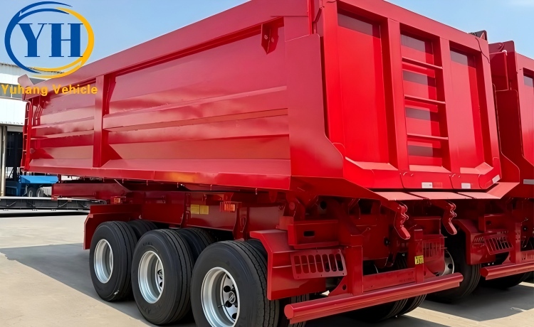 Tri Axle Dump Semi Trailer will be sent to Guinea-YUHANG VEHICLE Tri Axle Dump Semi Trailer will be sent to Guinea-YUHANG VEHICLE