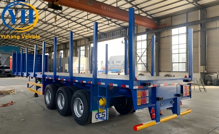 50 Ton Timber Semi Trailer for Sale-YUHANG VEHICLE 50 Ton Timber Semi Trailer for Sale-YUHANG VEHICLE