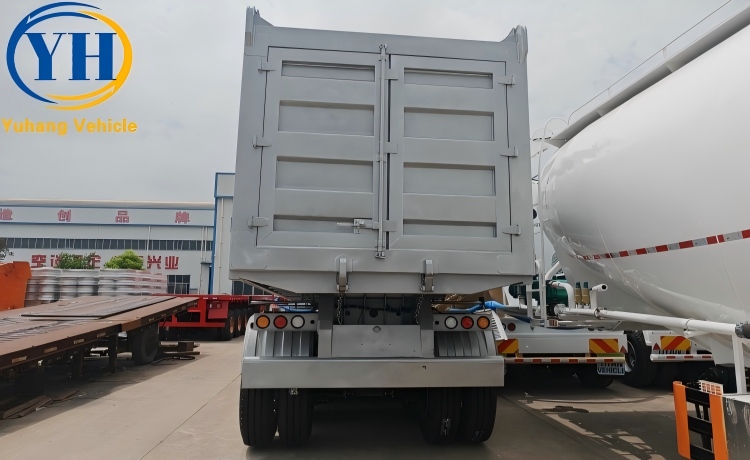 High Quality 4 Axle 100 Ton Semi Tipper Trailer will be shipped to Congo-YUHANG VEHICLE High Quality 4 Axle 100 Ton Semi Tipper Trailer will be shipped to Congo-YUHANG VEHICLE