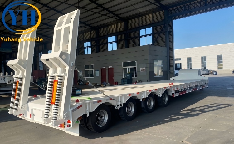 100 Ton Lowbed Semi Trailer will be sent to Costa Rica-YUHANG VEHICLE 100 Ton Lowbed Semi Trailer will be sent to Costa Rica-YUHANG VEHICLE