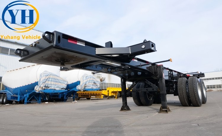 2 Axle Skeleton Semi Trailer will be sent to Mali-YUHANG VEHICLE 2 Axle Skeleton Semi Trailer will be sent to Mali-YUHANG VEHICLE