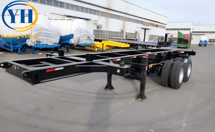 2 Axle Skeleton Semi Trailer will be sent to Mali-YUHANG VEHICLE 2 Axle Skeleton Semi Trailer will be sent to Mali-YUHANG VEHICLE