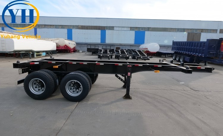 2 Axle Skeleton Semi Trailer will be sent to Mali-YUHANG VEHICLE 2 Axle Skeleton Semi Trailer will be sent to Mali-YUHANG VEHICLE