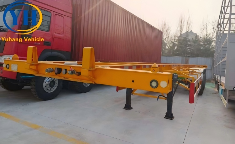 3 Axle 40Ft Skeletal Container Trailer will be shipped to Senegal-YUHANG VEHICLE 3 Axle 40Ft Skeletal Container Trailer will be shipped to Senegal-YUHANG VEHICLE