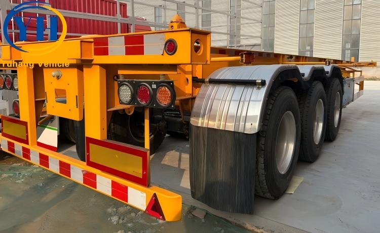 3 Axle 40Ft Skeletal Container Trailer will be shipped to Senegal-YUHANG VEHICLE 3 Axle 40Ft Skeletal Container Trailer will be shipped to Senegal-YUHANG VEHICLE