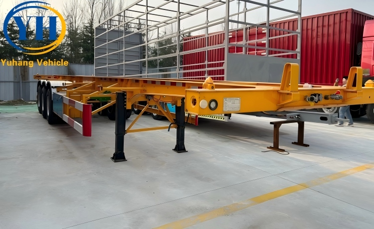 3 Axle 40Ft Skeletal Container Trailer will be shipped to Senegal-YUHANG VEHICLE 3 Axle 40Ft Skeletal Container Trailer will be shipped to Senegal-YUHANG VEHICLE