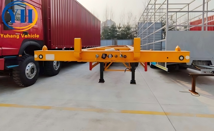 3 Axle 40Ft Skeletal Container Trailer will be shipped to Senegal-YUHANG VEHICLE 3 Axle 40Ft Skeletal Container Trailer will be shipped to Senegal-YUHANG VEHICLE