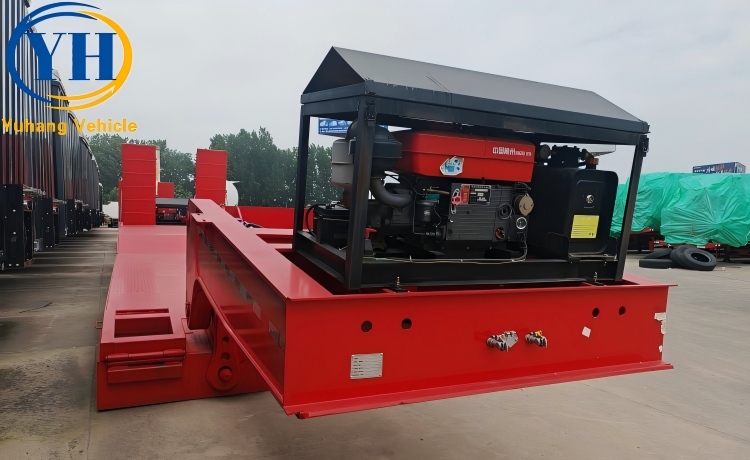 4 Axle 100 Ton Removable Gooseneck RGN Trailer will be sent to Mexico-YUHANG VEHICLE 4 Axle 100 Ton Removable Gooseneck RGN Trailer will be sent to Mexico-YUHANG VEHICLE