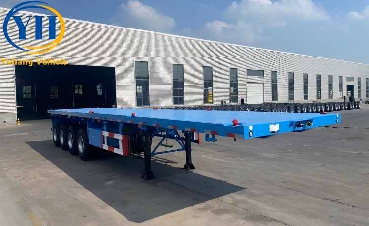 Our 4 Axle Flat Deck Trailer will be sent to Mauritius-YUHANG VEHICLE Our 4 Axle Flat Deck Trailer will be sent to Mauritius-YUHANG VEHICLE