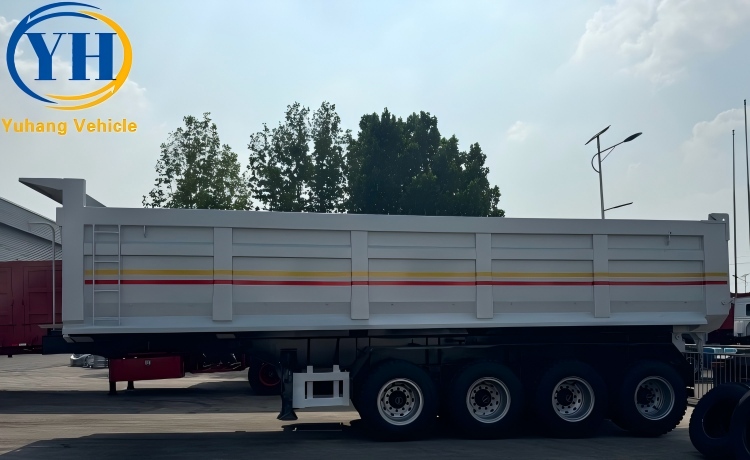 4 Axle Tipper Semi Trailer will be shipped to Sierra Leone-YUHANG VEHICLE 4 Axle Tipper Semi Trailer will be shipped to Sierra Leone-YUHANG VEHICLE
