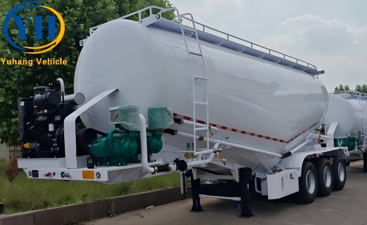 50 Ton Cement Bulk Tanker Trailer will be shipped to Tanzania-YUHANG VEHICLE 50 Ton Cement Bulk Tanker Trailer will be shipped to Tanzania-YUHANG VEHICLE
