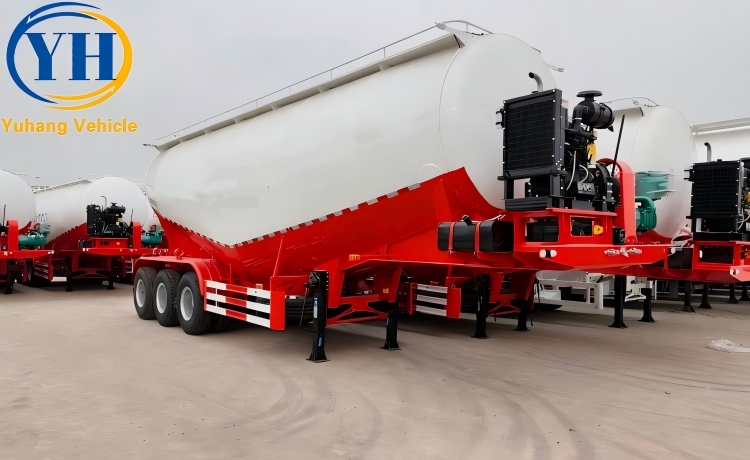 Buy 45CBM Bulk Cement Tanker Trailer wil be shipped to Guyana-YUHANG VEHICLE Buy 45CBM Bulk Cement Tanker Trailer wil be shipped to Guyana-YUHANG VEHICLE