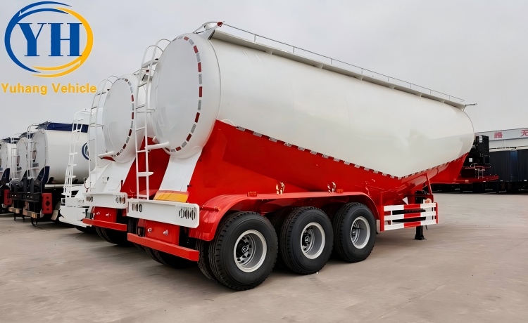 Buy 45CBM Bulk Cement Tanker Trailer wil be shipped to Guyana-YUHANG VEHICLE Buy 45CBM Bulk Cement Tanker Trailer wil be shipped to Guyana-YUHANG VEHICLE
