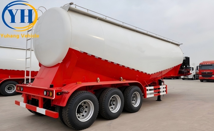 Buy 45CBM Bulk Cement Tanker Trailer wil be shipped to Guyana-YUHANG VEHICLE Buy 45CBM Bulk Cement Tanker Trailer wil be shipped to Guyana-YUHANG VEHICLE
