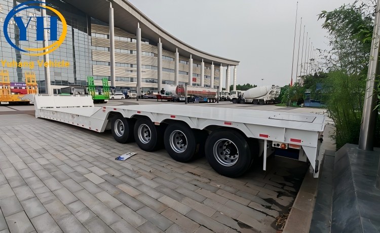 120 Ton Folding Gooseneck Trailer will be shipped to Mexico-YUHANG VEHICLE 120 Ton Folding Gooseneck Trailer will be shipped to Mexico-YUHANG VEHICLE