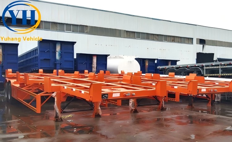 2 Axle Trailer for Container Transportation-YUHANG VEHICLE 2 Axle Trailer for Container Transportation-YUHANG VEHICLE