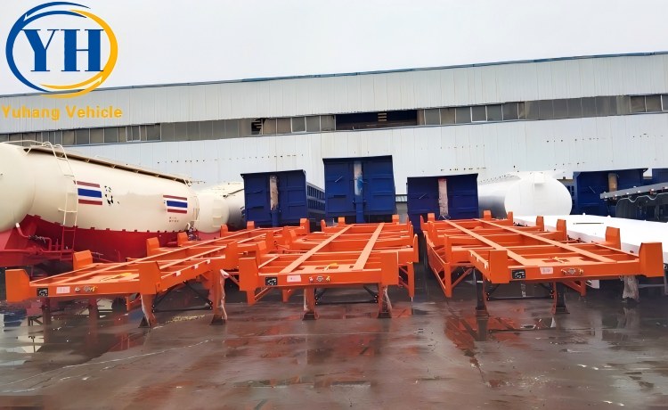 2 Axle Trailer for Container Transportation-YUHANG VEHICLE 2 Axle Trailer for Container Transportation-YUHANG VEHICLE