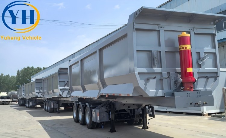 3 Axle Dump Trailer will be sent to Ghana-YUHANG VEHICLE 3 Axle Dump Trailer will be sent to Ghana-YUHANG VEHICLE
