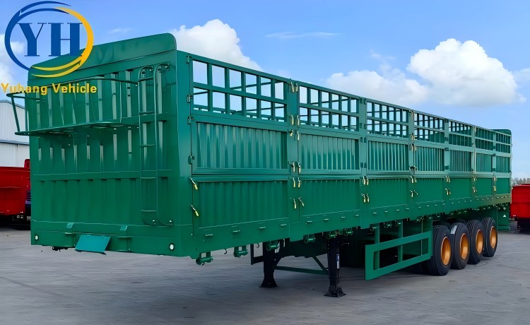 Yuhang 4 Axle Stake Semi Trailer will be sent to Senegal-YUHANG VEHICLE Yuhang 4 Axle Stake Semi Trailer will be sent to Senegal-YUHANG VEHICLE