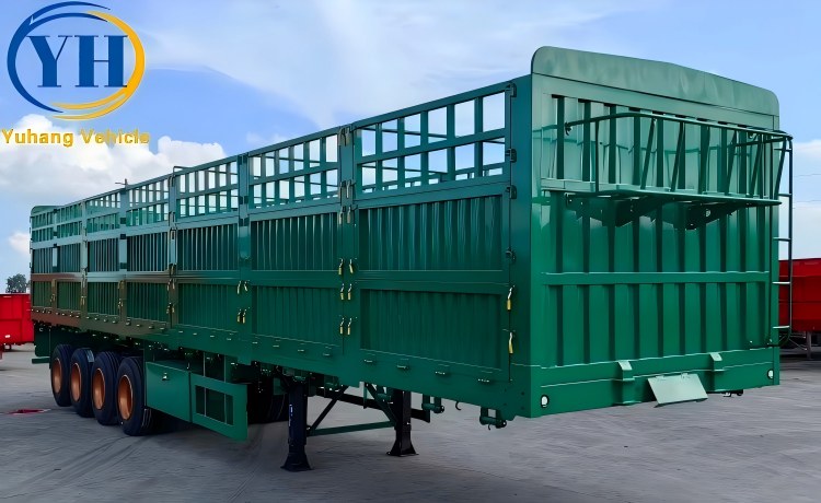 Yuhang 4 Axle Stake Semi Trailer will be sent to Senegal-YUHANG VEHICLE Yuhang 4 Axle Stake Semi Trailer will be sent to Senegal-YUHANG VEHICLE