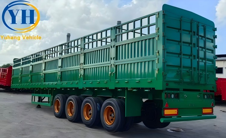 Yuhang 4 Axle Stake Semi Trailer will be sent to Senegal-YUHANG VEHICLE Yuhang 4 Axle Stake Semi Trailer will be sent to Senegal-YUHANG VEHICLE