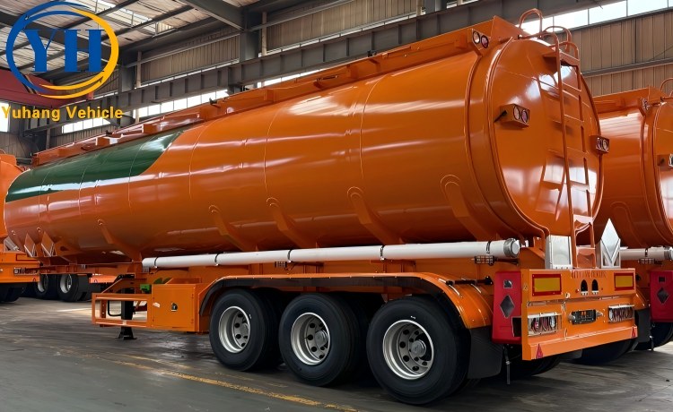 40000 Litre Petrol Tanker Trailer will be sent to Uganda-YUHANG VEHICLE 40000 Litre Petrol Tanker Trailer will be sent to Uganda-YUHANG VEHICLE