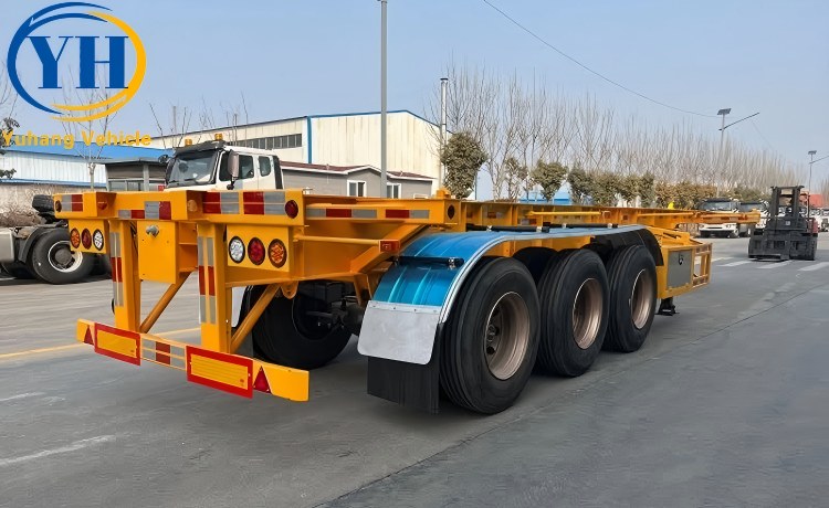 40Ft Container Chassis Trailer is ready to be shipped to Zimbabwe-YUHANG VEHICLE 40Ft Container Chassis Trailer is ready to be shipped to Zimbabwe-YUHANG VEHICLE