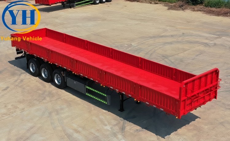 60 Ton Drop Side Trailer is ready to be shipped to Port Louis, Mauritius-YUHANG VEHICLE 60 Ton Drop Side Trailer is ready to be shipped to Port Louis, Mauritius-YUHANG VEHICLE