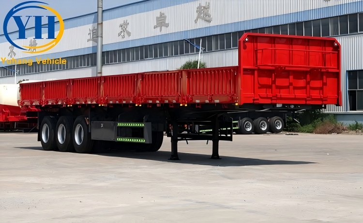 60 Ton Drop Side Trailer is ready to be shipped to Port Louis, Mauritius-YUHANG VEHICLE 60 Ton Drop Side Trailer is ready to be shipped to Port Louis, Mauritius-YUHANG VEHICLE