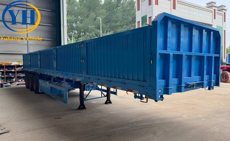 80 Ton Dropside Trailer will be sent to Tanzania-YUHANG VEHICLE 80 Ton Dropside Trailer will be sent to Tanzania-YUHANG VEHICLE